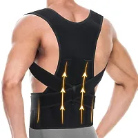 GIN24 ( Magnetic Posture Corrector Belt for men ) Abdomen Support  (Black)-thumb1