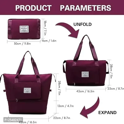 Fresh Duffle Bags for Travel, Bags for Women, Handbags for Women Big Size, Travel Bags for Luggage, Vanity Bag for Women, Luggage Bags for Travel Large Size Colour Magenta-thumb2