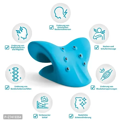 Neck Relaxer Cervical Pillow for Neck(pack of 1)blue-thumb2