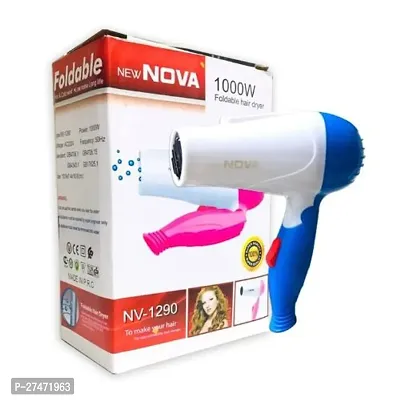 1290 Professional Electric Foldable Hair Dryer  (PACK OF 1)Blue-thumb0