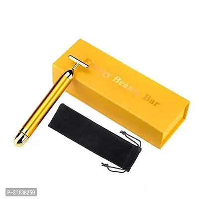 24 K Gold Energy Beauty Bar Electric Vibration Facial Massage Roller-thumb0