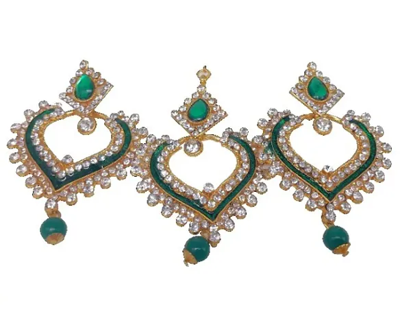 Earrings and Maang tikka set