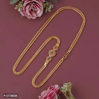 Mop Chain Gold Plated 24 Inch Mugappu Chain South Indian Chain For Women And Girls