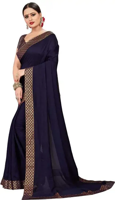 Beautiful Poly Silk Saree with Blouse Piece