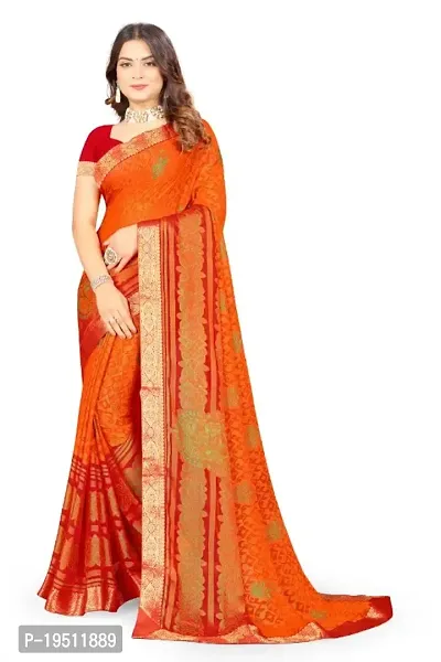 Classic Brasso Printed Saree with Blouse piece