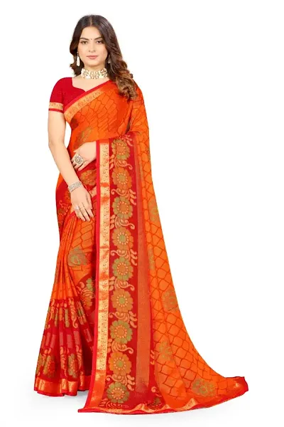 Must Have Brasso Saree without Blouse piece 