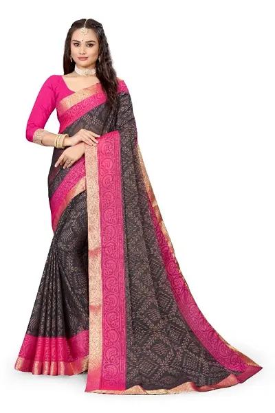 Glamorous Chiffon Saree with Blouse piece 