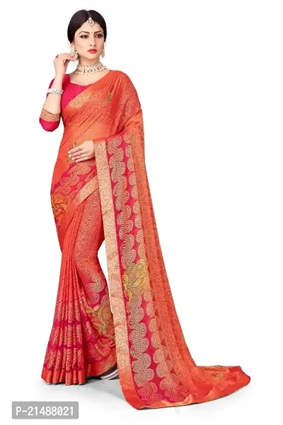 Classic Printed Saree with Blouse piece