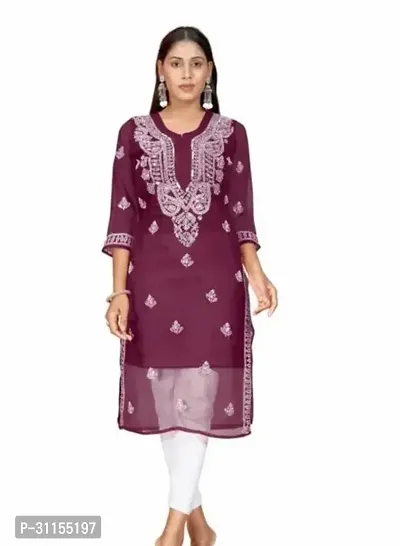 Stylish Georgette Kurta for Women-thumb0