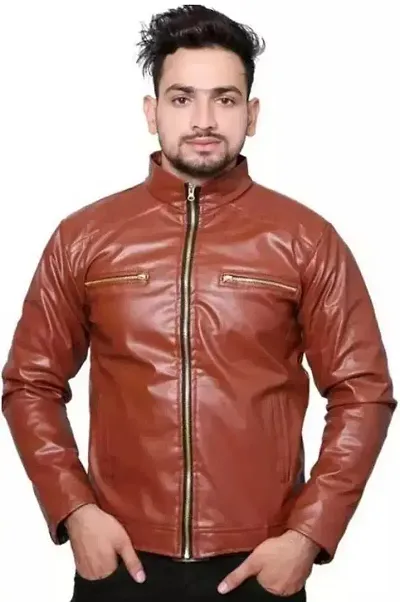 Stylish Synthetic Leather Jackets For Men