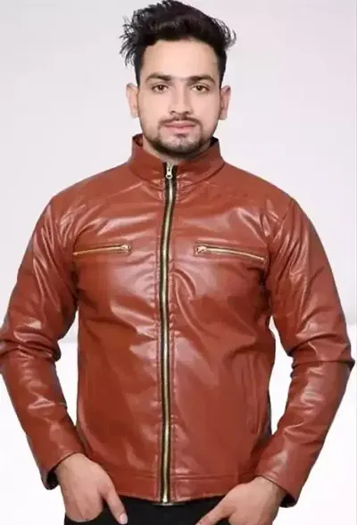 Stylish Synthetic Leather Jackets For Men