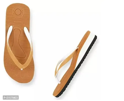 Elegant Beige EVA Flip Flops For Women-thumb0