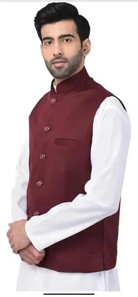 SAGESTICS INDUSTRIAL SOLUTION modi nehru style Half jacket for men boys indian wedding-thumb2