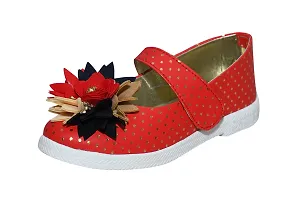 SAGESTICS INDUSTRIAL SOLUTION Dot flower type baby girl sandal for kids girl 1 year to 5 year (RED, 4_point_5_years)-thumb1