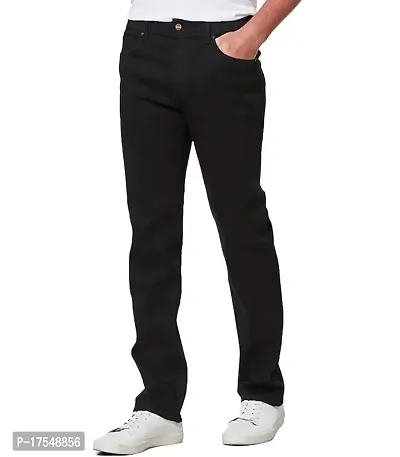 White and Black Jeans Men Slim fit Aesthetic Boys and Men use Extra Long (32, Back)-thumb0