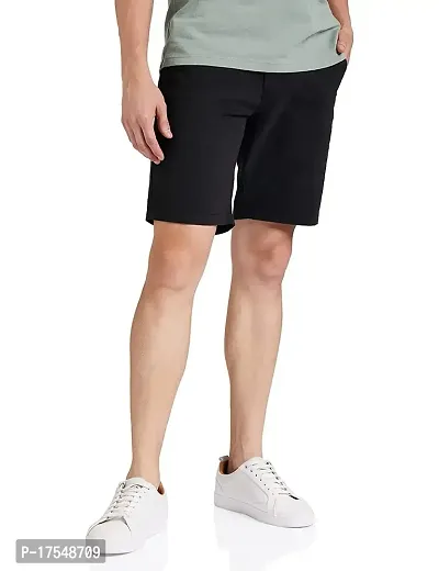 SAGESTICS INDUSTRIAL SOLUTION Denim Shorts for Men Boys Black and White Casual Sport and Party use (30, Black)