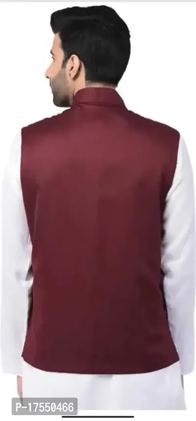 SAGESTICS INDUSTRIAL SOLUTION modi nehru style Half jacket for men boys indian wedding-thumb5