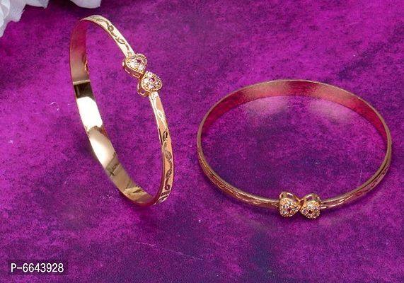 Micro Gold Plated Free Size Bangles