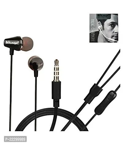Stylish Black Wired Headphones With Microphone-thumb0