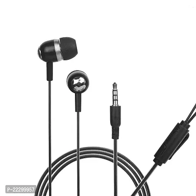 Stylish Black Wired Headphones With Microphone-thumb0