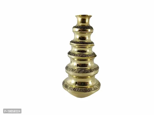 SHREE GANESH ENTERPRISES- Brass Water Pot - Vaastu D?cor Showpiece - Home D?cor Item - Puja Decoration Kalash ? Mini Size Worship Water Pot Set of 5 ? Hindu Religious D?cor ? Indian Home Decor.