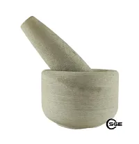 SHREE GANESH ENTERPRISES - White marble imam dasta/mortar and pestle set/ohkli musal/kharal/idi kallu/khal musal/khalbatta/spice grinder/kitchen - medicines masher- handicarafts marble pestle/kharal-thumb1