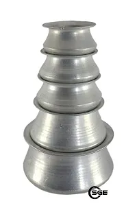 SHREE GANESH ENTERPRISES- aluminium water pot - vaastu d?cor showpiece - home d?cor item - puja decoration kalash ? mini size worship water pot set of 5 ? hindu religious d?cor ? indian home decor.-thumb1