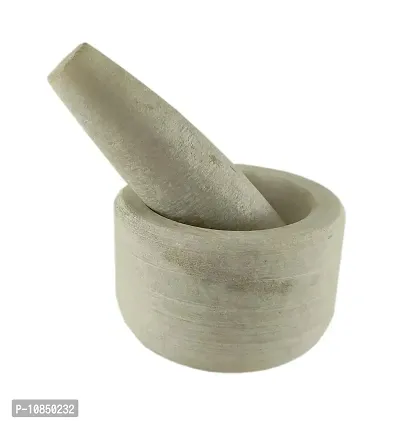 SHREE GANESH ENTERPRISES - White marble imam dasta/mortar and pestle set/ohkli musal/kharal/idi kallu/khal musal/khalbatta/spice grinder/kitchen - medicines masher- handicarafts marble pestle/kharal