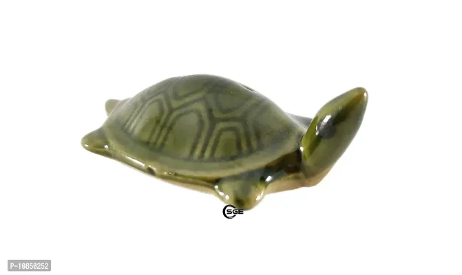 SHREE GANESH ENTERPRISES - Pair of 3 Ceramic fengshui Floating Tortoise in 3 Colors ? Symbol of Fortune, Health & Wealth Items, Vastu Feng Sui Showpiece Idol ? Dilwai D?cor ? Religious D?cor.-thumb5