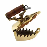SHREE GANESH ENTERPRISES - Baby Cry Toy - Toy Brass Iron with Wooden Handle - Solid Brass Toy - Iron Charcoal Brass Iron (Press) Showpiece Miniature Decorative ? Heavy Brass Paper Weight.-thumb3