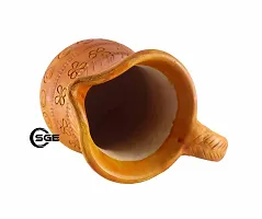 SHREE GANESH ENTERPRISES ? Water Pot ? Water jug with Handle ? Water Mug - Natural earthen Organic Clay vase - Terracotta Handmade Pot eco-Friendly Home kitchenware ? restro / dhabba jug.-thumb4