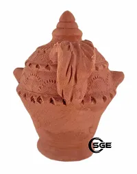 Shree Ganesh Enterprises Indian Festival D?cor Clay 5 Wick Magic Diya Handmade Terracotta Diya - Terracotta Festival D?cor Diya ? Arti/Pooja Diya ? Mitti Temple D?cor Diya-thumb4