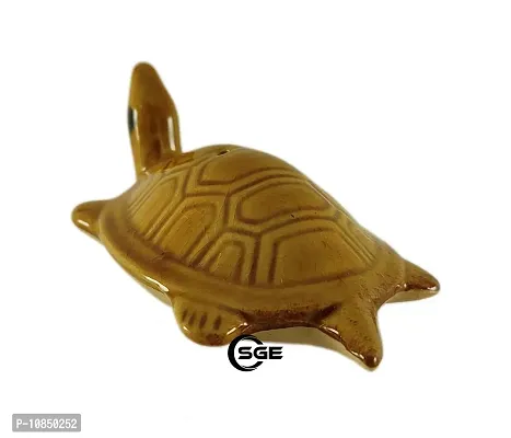 SHREE GANESH ENTERPRISES - Pair of 3 Ceramic fengshui Floating Tortoise in 3 Colors ? Symbol of Fortune, Health & Wealth Items, Vastu Feng Sui Showpiece Idol ? Dilwai D?cor ? Religious D?cor.-thumb4