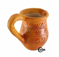 SHREE GANESH ENTERPRISES ? Water Pot ? Water jug with Handle ? Water Mug - Natural earthen Organic Clay vase - Terracotta Handmade Pot eco-Friendly Home kitchenware ? restro / dhabba jug.-thumb2