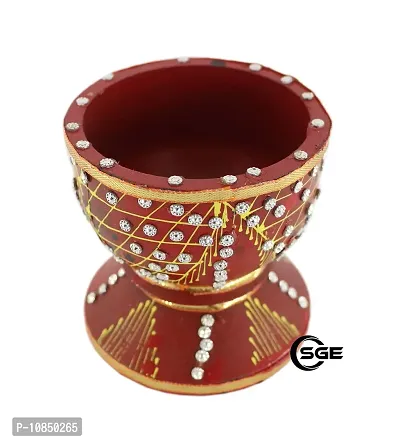 SHREE GANESH ENTERPRISES - Fancy Mortar & Pestle (okhal musal) Used for Marriage shaguns and Rituals - Diya Home Wedding Fancy Okhli & Musar !! Marriage okhali and Musal ? Fancy Home Decorative-thumb3