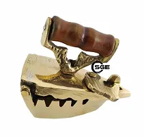 SHREE GANESH ENTERPRISES - Baby Cry Toy - Toy Brass Iron with Wooden Handle - Solid Brass Toy - Iron Charcoal Brass Iron (Press) Showpiece Miniature Decorative ? Heavy Brass Paper Weight.-thumb2