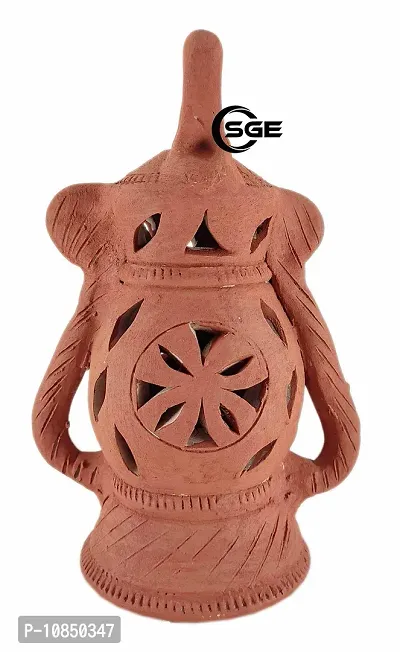 Shree Ganesh Enterprises Home Balcony Clay Lamp - Diwali Decor Bulb Lamp - Garden Terracotta Lamp ? Indoor Clay Lamp - Earthen Hanging Diya- Festival D?cor Mitti Diya-thumb4