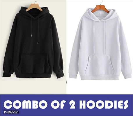 Plain White Hoodie For Women