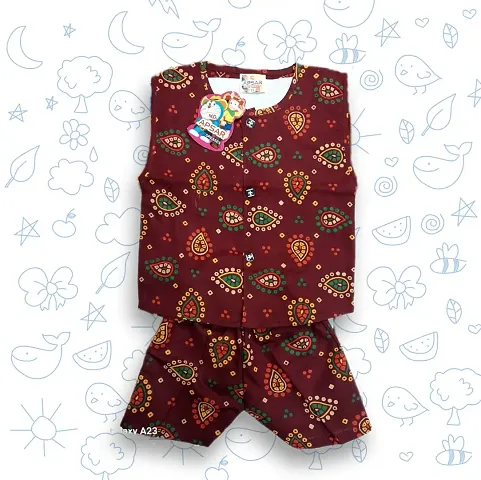 BATIK POLKA TOP BOTTOM SUIT FOR BABY