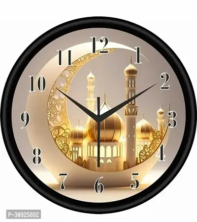 Tajmahal Designer Wall Clock for Home Office Bedroom Kitchen Wall Clock for Living Room Traditional Wall Clock Size 25 cm X 25 cm X 4 cm Multi Colour