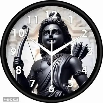 ramlalawall clock Round Shaped Designer Wall Clock with Glass premium 10 inch Wall ClocksDiwar gadi and gift s-thumb0