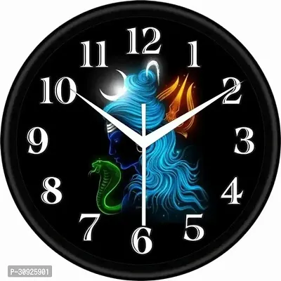 Analog Wall Clock Black With Glass Standard-thumb0