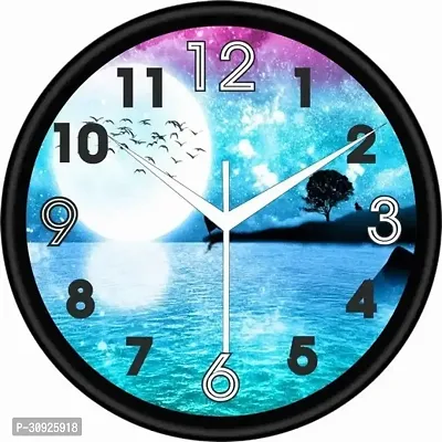 analog wall clcokRound Shaped Designer Wall Clock with Glass premium 10 inch Wall ClocksDiwar gadi and gift s-thumb0