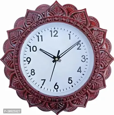 Analog Wall Clock with Glass for Living Room Badroom Shop Office Home Decor 28 cm X 28 cm-thumb0