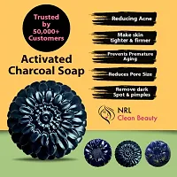 Handmade Black Charcoal Soap (100 gm)- Pack Of 3-thumb1
