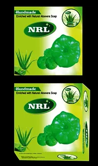Handmade Green Aloevera Soap (100 gm)-thumb3