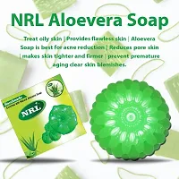 Handmade Green Aloevera Soap (100 gm)- Pack Of 3-thumb2