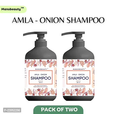 MANASBEAUTY AMLA ONION SHAMPOO - PACK OF TWO