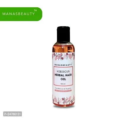 MANASBEAUTY HIBISCUS HERBAL HAIR OIL - 100 ml-thumb0