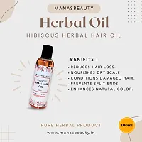 MANASBEAUTY HIBISCUS HERBAL HAIR OIL - 100 ml-thumb1